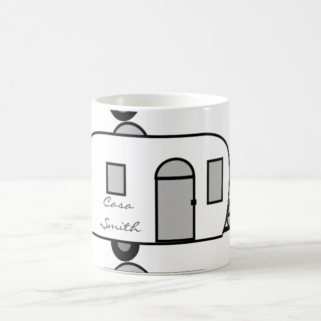 Caneca De Café Reboque arredondado Thunder_Cove do viagem (Centro)