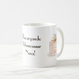 Caneca De Café Recargando Glamour Nena Funny Pink Purse Perfume