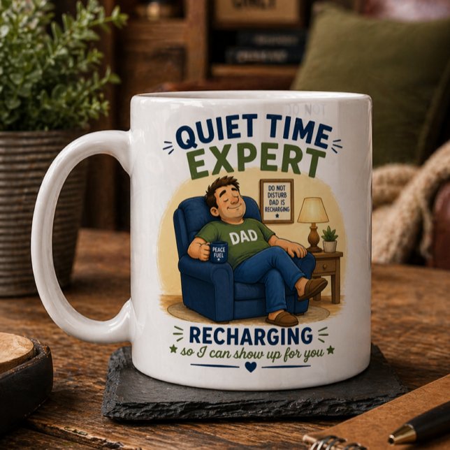 Caneca De Café Recarregar & Relaxar (Criador carregado)