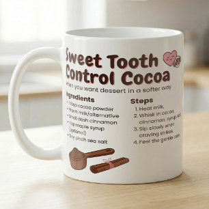 Caneca De Café Receita de Cacau Quente para Momentos de Doce Sabo