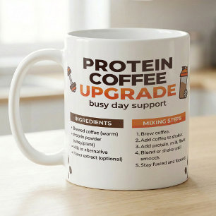 Caneca De Café Receita de Café com Proteínas Guia Rápido da Manhã