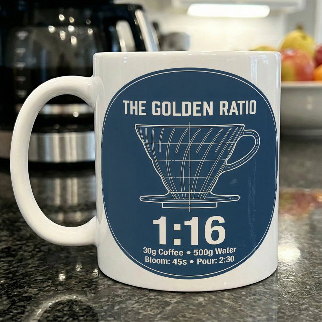 Caneca De Café Receita de Café Proporção Áurea 1:16 (Criador carregado)