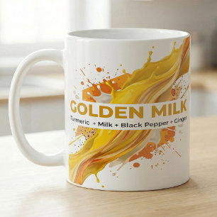 Caneca De Café Receita de Chá de Temérico Golden Milk