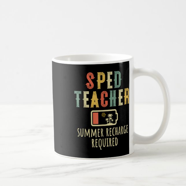 Caneca De Café Receita De Verão De Professores Sujeitos Ao Fim Da (Direita)