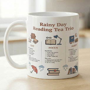 Caneca De Café Receitas de Chá para Leitores Sonolentos e Focados
