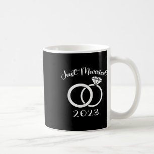 Caneca De Café Recem casados 2023 Anéis de Casamento Corresponden