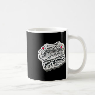Caneca De Café Recém Casados 2025 Alianças de Casamento Casal No