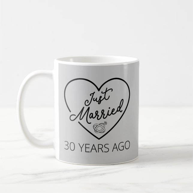 Caneca De Café Recem casados 30 Anos Atrás III (Esquerda)