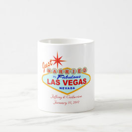 Caneca De Café recem casados em Las Vegas Coffee Mug