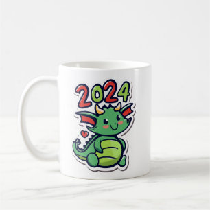 Caneca De Café Recém-nascido do Dragão Cute em 2024