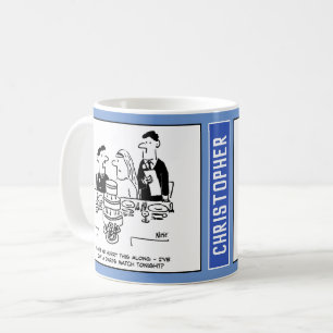 Caneca De Café Recepção de casamento Bridegroom tem uma corresp