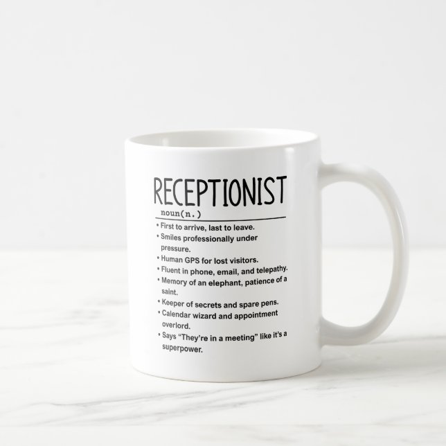 Caneca De Café Recepcionista (Direita)