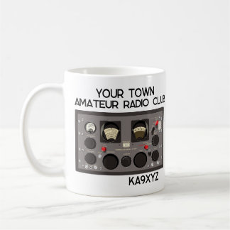 Caneca De Café Receptor clássico de rádio Hammarlund SP-600