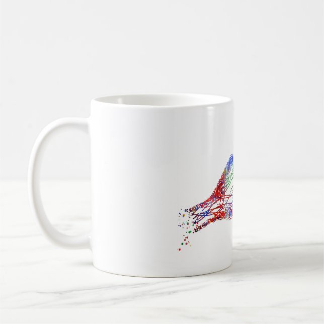 Caneca De Café Receptor da sinapse, neurologia, arte médica (Esquerda)