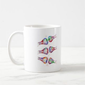 Caneca De Café Receptor da sinapse, neurologia, arte médica