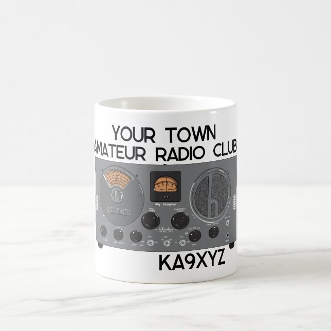 Caneca De Café Receptor de rádio S 20R Classic Hallicrafters (Centro)