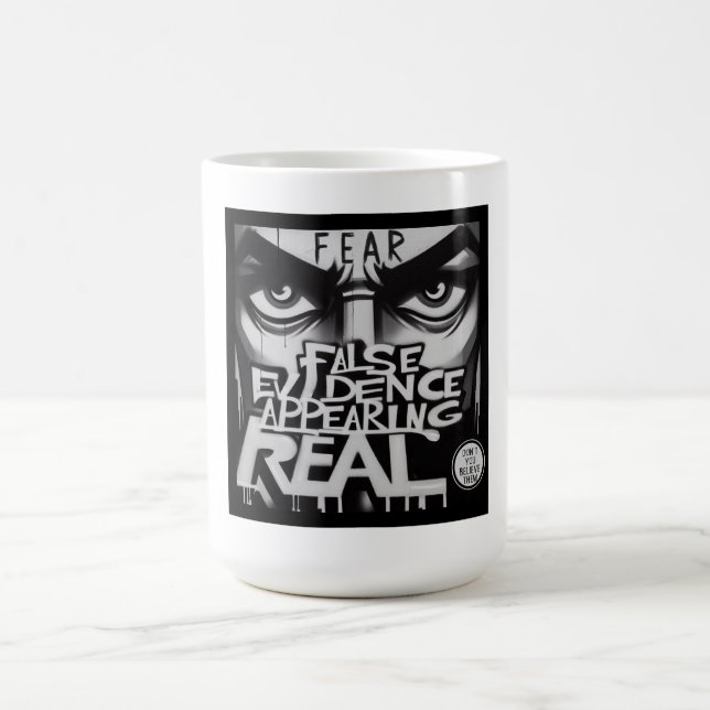 Caneca De Café RECER Falsas Provas Parecendo Real (Centro)