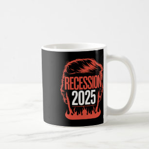 Caneca De Café Recessão 2025 Obrigado Trump Irônico Político Engr