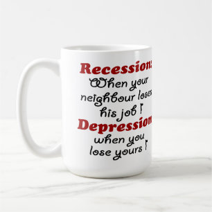 CANECA DE CAFÉ RECESSÃO - DEPRESSÃO