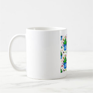 Caneca De Café Reciclagem de Árvore de Natal Arte Divertida