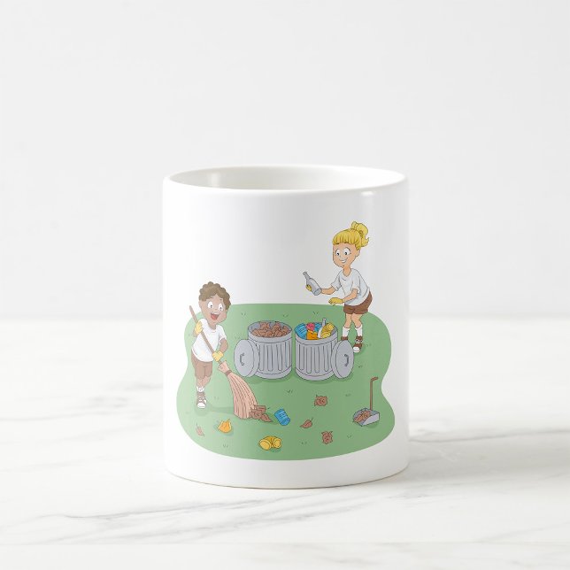 Caneca De Café Reciclagem de Campismo para Limpeza de Crianças Ec (Criador carregado)