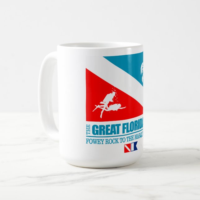 Caneca De Café Recife da Flórida do excelente (sq) (Frente Esquerda)