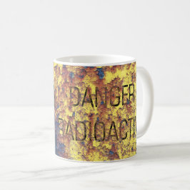 Caneca De Café Recipiente de resíduos nucleares mal corroídos e e