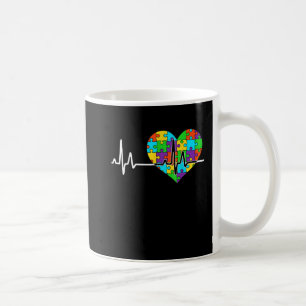 Caneca De Café Reconhecimento do autismo de aceitação de Quebra-c