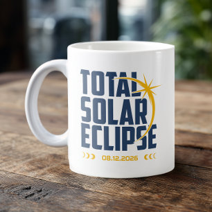 Caneca De Café Recordação do Eclipse Moderno de 2026