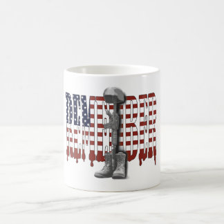 Caneca De Café RECORDE nossos heróis militares caídos