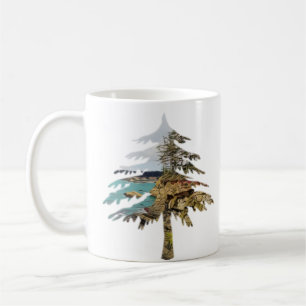 Caneca De Café Recorte da Costa do Oregon