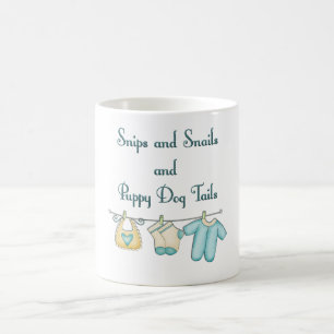 Caneca De Café Recortes e Caracóis Caprichosos e Rabinhos de Cach