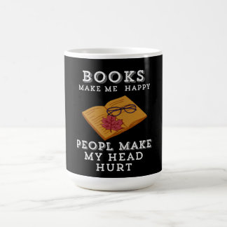 Caneca De Café Recriação de Leitura de Outono