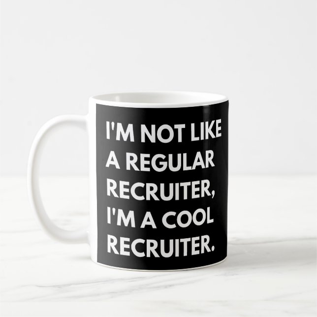Caneca De Café Recrutador Funny Human Resources Manager (Esquerda)