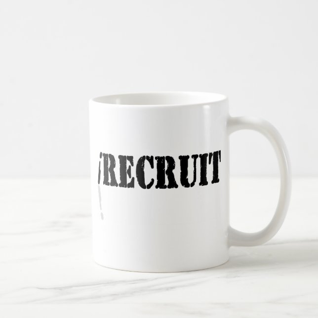 Caneca De Café Recruto (Direita)