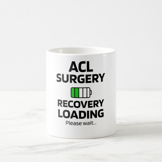 Caneca De Café Recuperação de Cirurgia ACL| Cirurgia do joelho AC (Centro)
