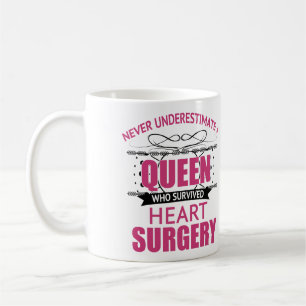 Caneca De Café Recuperação de Cirurgia Cardíaca para Mulheres