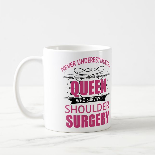 Caneca De Café Recuperação De Cirurgia Do Ombro Para Mulheres (Esquerda)