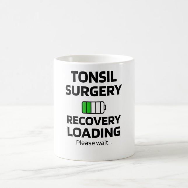 Caneca De Café Recuperação de Cirurgia Tonsil| Presentes Tonsille (Centro)