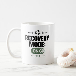 Caneca De Café Recuperação "MODO DE RECUPERAÇÃO: ATIVADO" Humor d