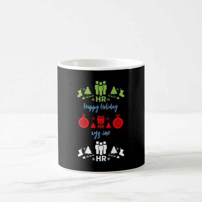 Caneca De Café Recursos Humanos Papais noeis Feios Presentes Xmas (Centro)