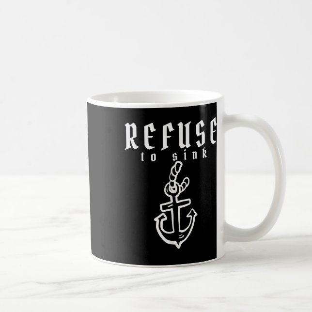 Caneca De Café Recusar-Se A Entender A Depressão Mental (Direita)