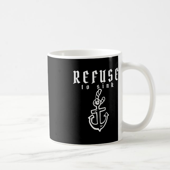 Caneca De Café Recusar-Se A Entender A Depressão Mental (Direita)