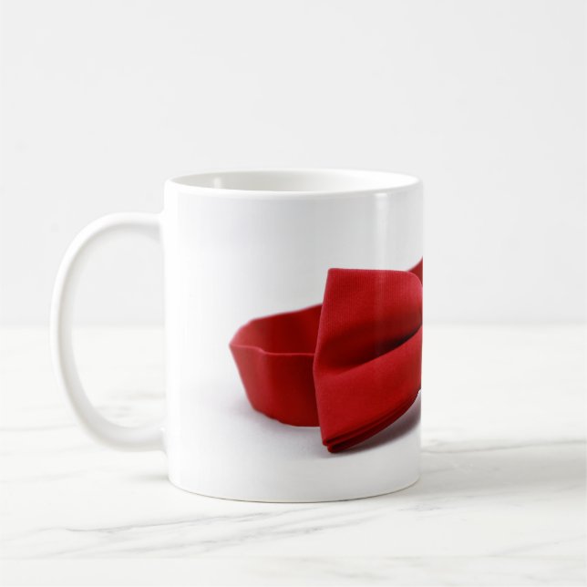 Caneca De Café Red Arco Tie Weding Casamento Bridegroom Groom (Esquerda)