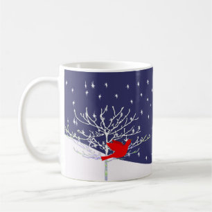 Caneca De Café Red Bird Christmas Mug -