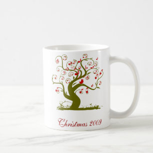 Caneca De Café Red Christmas Bird Mug