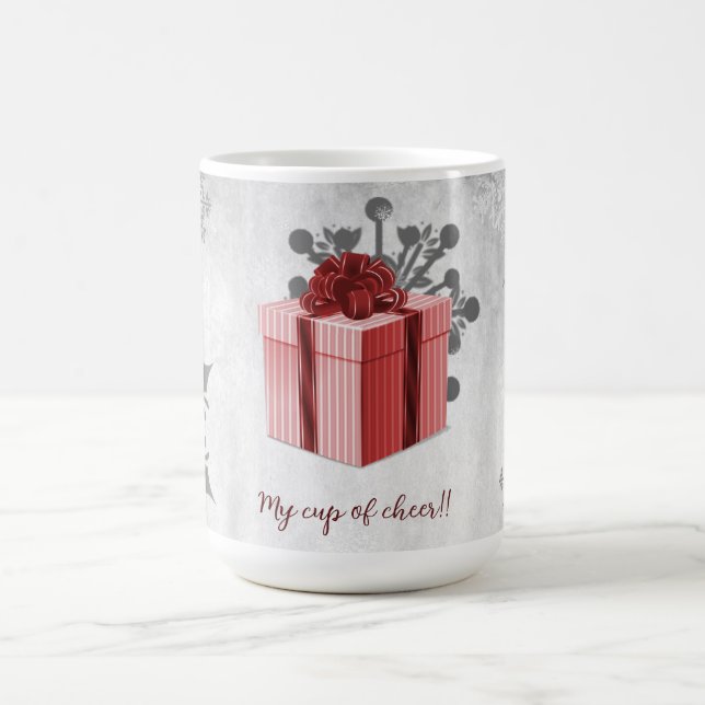 Caneca De Café Red Christmas Gift Holiday Mug (Centro)
