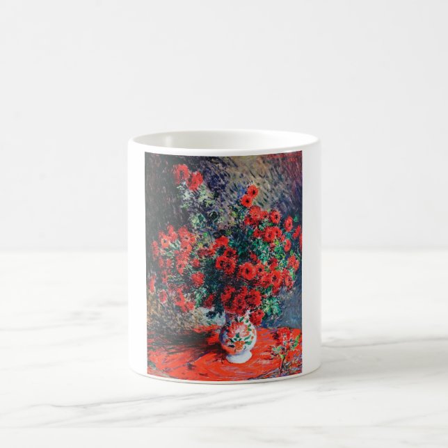 Caneca De Café Red Chrysanthemum, Monet (Centro)
