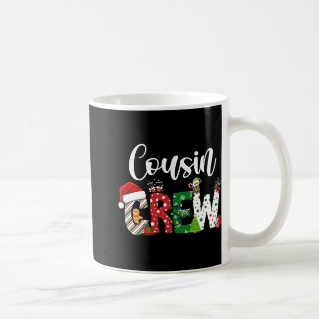 Caneca De Café Red Cousin Crew Christmas Retro  (Direita)