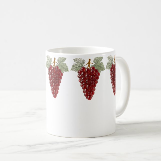 Caneca De Café Red Crystal Grape (Frente Esquerda)